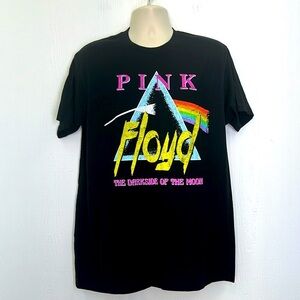 Pink Floyd- Pink Floyd The Darkside Of The Moon Graphic Black T Shirt Size LG